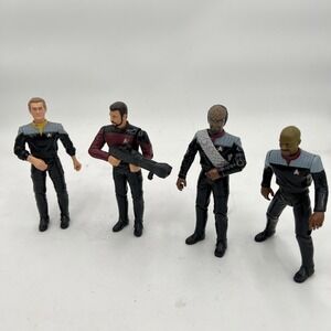 Star Trek First Contact 6" Action Figures Playmates 1996 Riker Worf Sisko Data